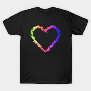 Happy Valentines Day Colorful Heart T-Shirt